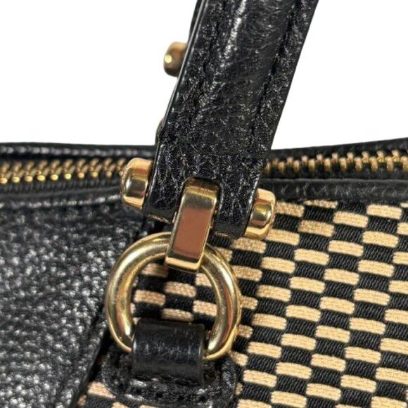 COACH Legacy Jacguard PRAIRIE SATCHEL TOTE 29848 Leather Black Crossbody Purse - Picture 16 of 16